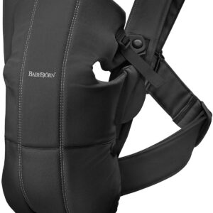 BabyBjorn MINI egosoma mazuļiem 0-12mēn. krāsa Black Woven