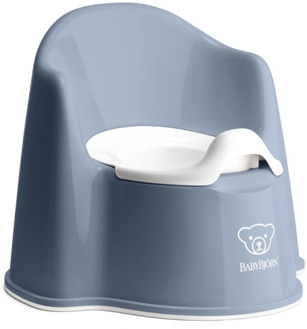 Autokreslini.lv | Potty Chair bērnu podiņš ar atzveltni krāsa Deep Blue/White bilde #1