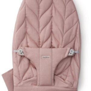 BabyBjorn Bouncer BLISS sēžamās daļas pārvalks krāsa Dusty Pink, Woven Petal quilt