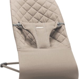 BabyBjorn BLISS šūpuļkrēsls mazuļiem 0-13kg krāsa Sand Grey, COTTON Classic Quilt