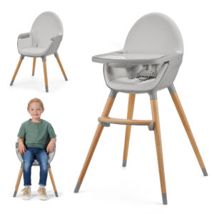 Kinderkraft Fini 2 barošanas krēsls bērniem krāsa Grey