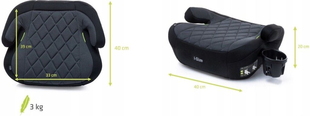 4Baby Hi-Fix CUP auto paliktnis bērniem 125-150cm krāsa Graphite