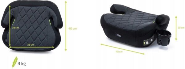 4Baby Hi-Fix CUP auto paliktnis bērniem 125-150cm krāsa Graphite