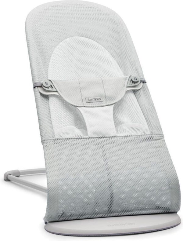 Autokreslini.lv | Babysitter Balance Soft šūpuļkrēsls mazuļiem krāsa Silver/White, MESH bilde #1