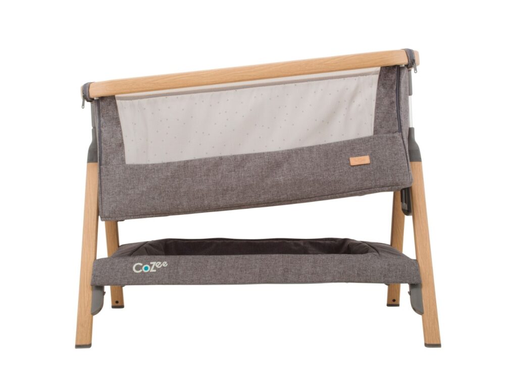 Tutti Bambini CoZee BEDSIDE mazuļu gultiņa krāsa OAK/CHARCOAL