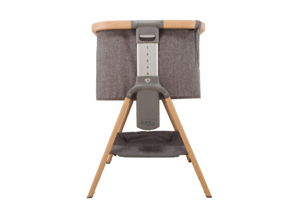Tutti Bambini CoZee BEDSIDE mazuļu gultiņa krāsa OAK/CHARCOAL