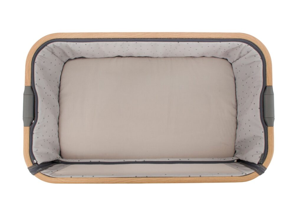Tutti Bambini CoZee BEDSIDE mazuļu gultiņa krāsa OAK/CHARCOAL