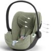 Cybex Cloud T PLUS I-Size autokrēsliņš mazuļiem 45-87cm krāsa Sage Green