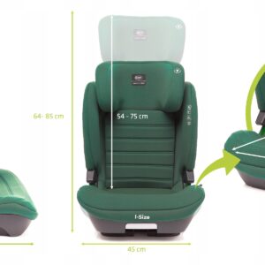4Baby App-Fix autokrēsliņš bērniem 100-150cm krāsa Dark Green