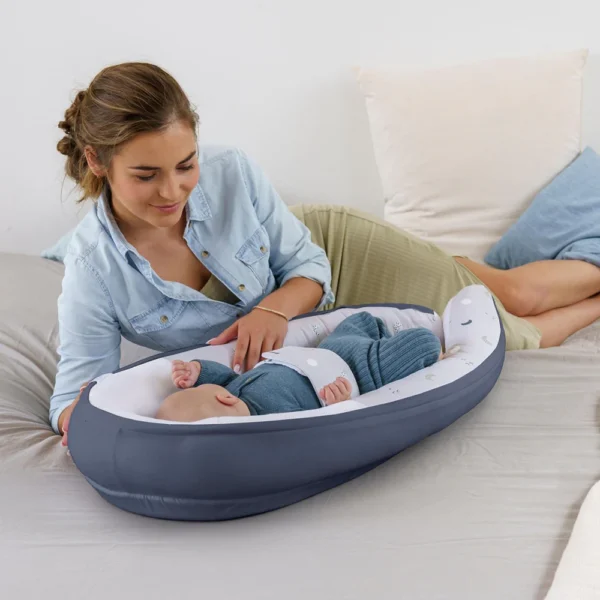 Autokreslini.lv | Baby Cocoon mazuļu ligzdiņa krāsa Blue Grey Moon bilde #7