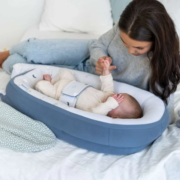 Autokreslini.lv | Baby Cocoon mazuļu ligzdiņa krāsa Blue Grey Moon bilde #5