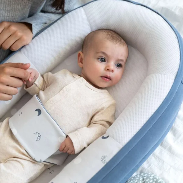 Autokreslini.lv | Baby Cocoon mazuļu ligzdiņa krāsa Blue Grey Moon bilde #3
