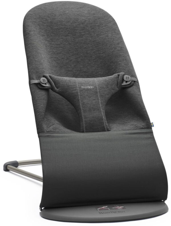 Autokreslini.lv | Balance Bliss mazuļu šūpuļkrēsls krāsa Charcoal Grey, 3D Jersey bilde #1