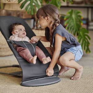 BabyBjorn BLISS šūpuļkrēsls mazuļiem 0-13kg krāsa Charcoal Grey, 3D Jersey