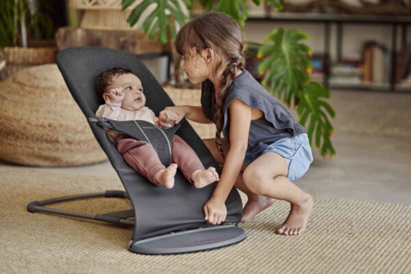 Autokreslini.lv | Balance Bliss mazuļu šūpuļkrēsls krāsa Charcoal Grey, 3D Jersey bilde #9