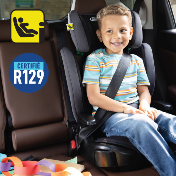 Autokreslini.lv | Junior Maxi R129 autokrēsliņš bērniem 100-150cm krāsa Iron bilde #23