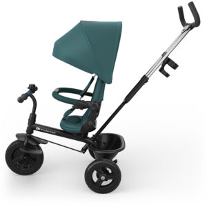 Kinderkraft Aston 2 Plus stumjamais trīsritenis bērniem krāsa Green