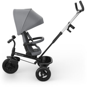 Kinderkraft Aston 2 Plus stumjamias trīsritenis bērniem krāsa Grey