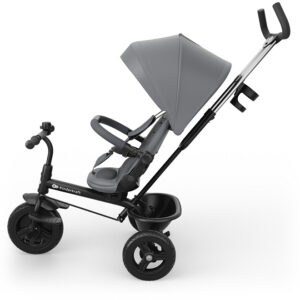 Kinderkraft Aston 2 Plus stumjamias trīsritenis bērniem krāsa Grey