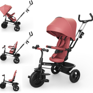 Kinderkraft Aston 2 Plus stumjamais trīsritenis bērniem krāsa Pink