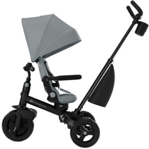 Kinderkraft Aveo 2 Plus salokāms stumjamais trīsritenis bērniem krāsa Grey