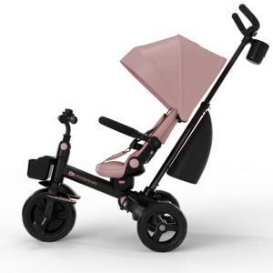 Kinderkraft Aveo 2 Plus salokāms stumjamais trīsritenis bērniem krāsa Pink