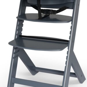 Kinderkraft Enock koka barošanas krēsls bērniem krāsa Full Grey