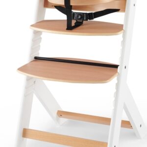 Kinderkraft Enock koka barošanas krēsls bērniem krāsa White Legs