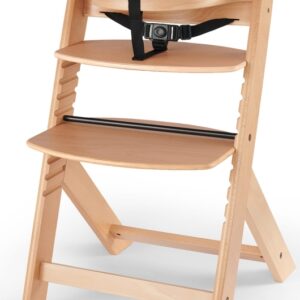 Kinderkraft Enock koka barošanas krēsls bērniem krāsa Wooden Natural
