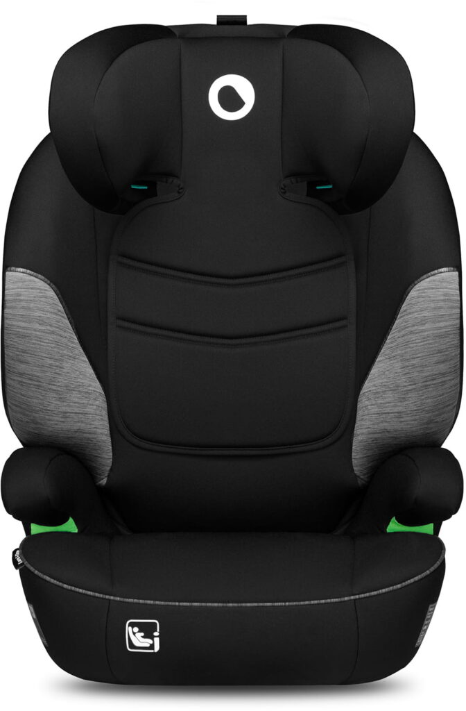 Lionelo Lars I-Size autokrēsliņš bērniem 100-150cm krāsa Black Grey