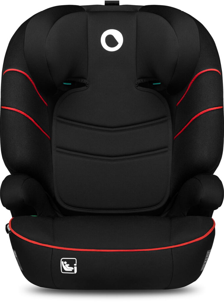 Lionelo Lars I-Size autokrēsliņš bērniem 100-150cm krāsa Sporty Black Red