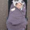 Lodger BUNKER bērnu guļammaiss fleece krāsa Folklore MAUVE