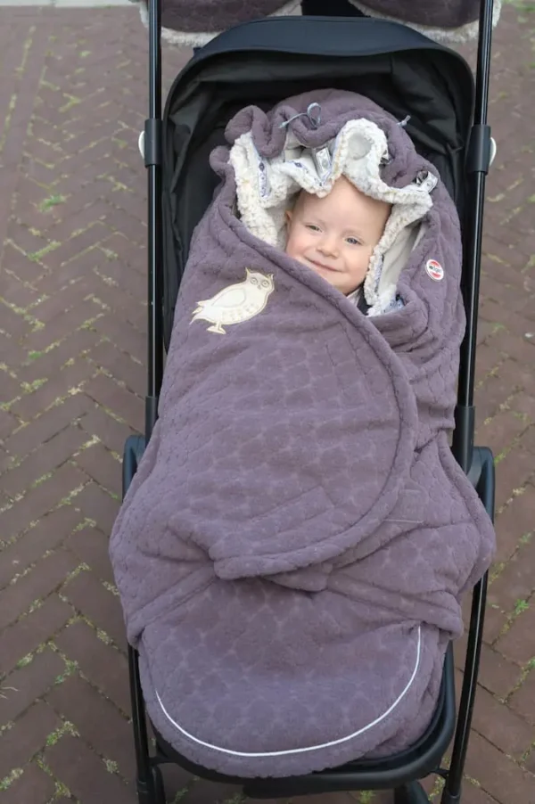 Lodger BUNKER bērnu guļammaiss fleece krāsa Folklore MAUVE