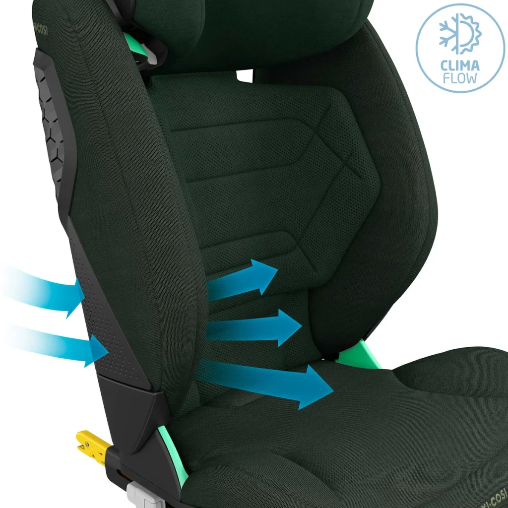 Maxi Cosi RodiFix Pro 2 I-Size autokresliņš bērniem 100-150cm krāsa Authentic Green