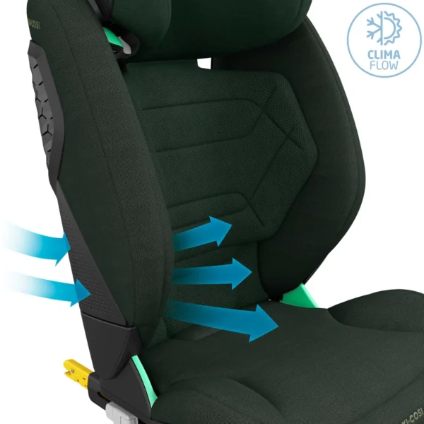 Maxi Cosi RodiFix Pro 2 I-Size autokresliņš bērniem 100-150cm krāsa Authentic Green