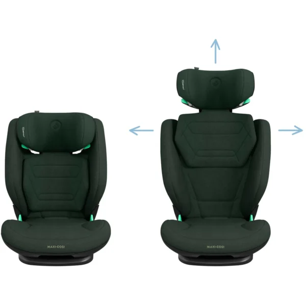 Maxi Cosi RodiFix Pro 2 I-Size autokresliņš bērniem 100-150cm krāsa Authentic Green