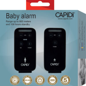 Capidi Baby Alarm mazuļu rācija krāsa Black
