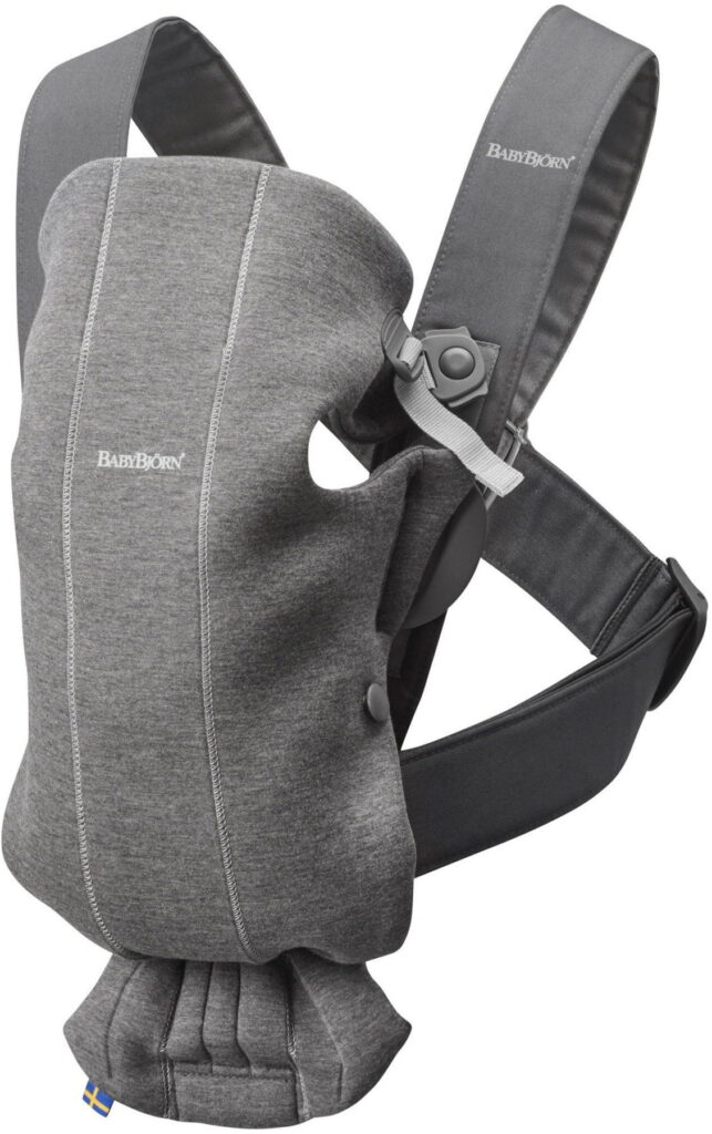 BabyBjorn MINI ergosoma mazuļiem 0-12mēn. krāsa Dark Grey 3D Jersey