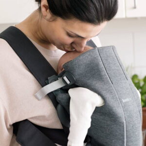 BabyBjorn MINI ergosoma mazuļiem 0-12mēn. krāsa Dark Grey 3D Jersey