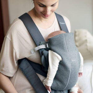 BabyBjorn MINI ergosoma mazuļiem 0-12mēn. krāsa Dark Grey 3D Jersey