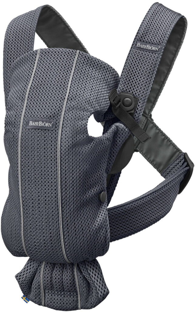 BabyBjorn MINI ergosoma mazuļiem 0-12mēn. krāsa Antracite 3D Mesh