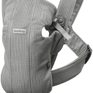 BabyBjorn MINI ergosoma mazuļiem 0-12mēn. krāsa Grey 3D Mesh