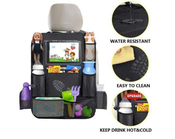 Autokreslini.lv | Deluxe Backseat organizer mantu kabatas Black bilde #1