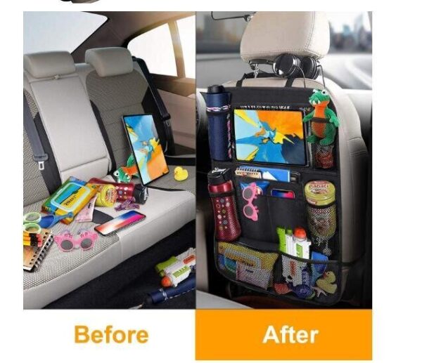 Autokreslini.lv | Deluxe Backseat organizer mantu kabatas Black bilde #11