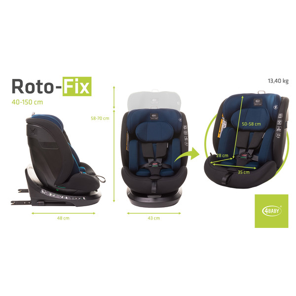 Autokreslini.lv | Roto Fix autokrēsliņš 40-150cm krāsa Graphite bilde #61
