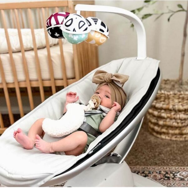 Autokreslini.lv | MamaRoo 5 mazuļu šūpolītes krāsa Classic Grey bilde #15