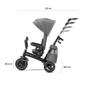 Kinderkraft Easytwist stumjamais trīsritenis bērniem 5in1