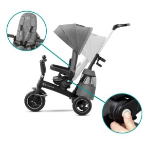 Kinderkraft Easytwist stumjamais trīsritenis bērniem 5in1