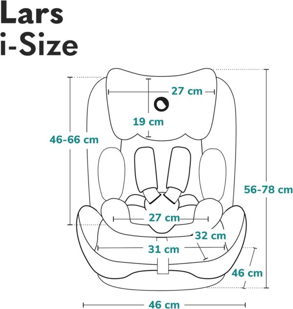 Autokreslini.lv | Lars I-Size autokrēsliņš bērniem 100-150cm krāsa Green Turquoise bilde #29