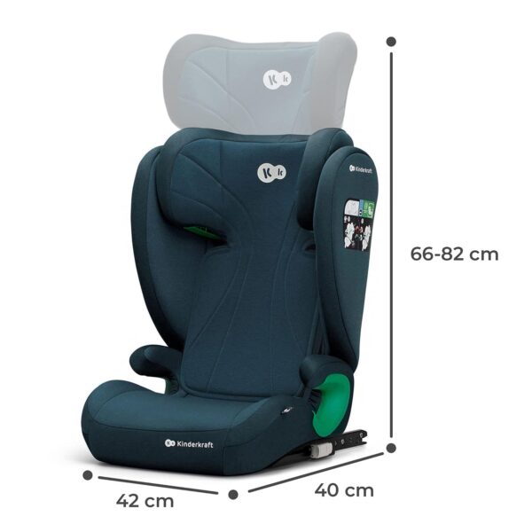 Autokreslini.lv | Junior Fix 2 I-Size autokrēsliņš bērniem 100-150cm krāsa Graphite Black bilde #27